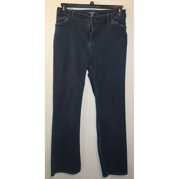 J Jill Womens Denim Bootcut Jeans Dark Wash Size 8 - Picture 1 of 5